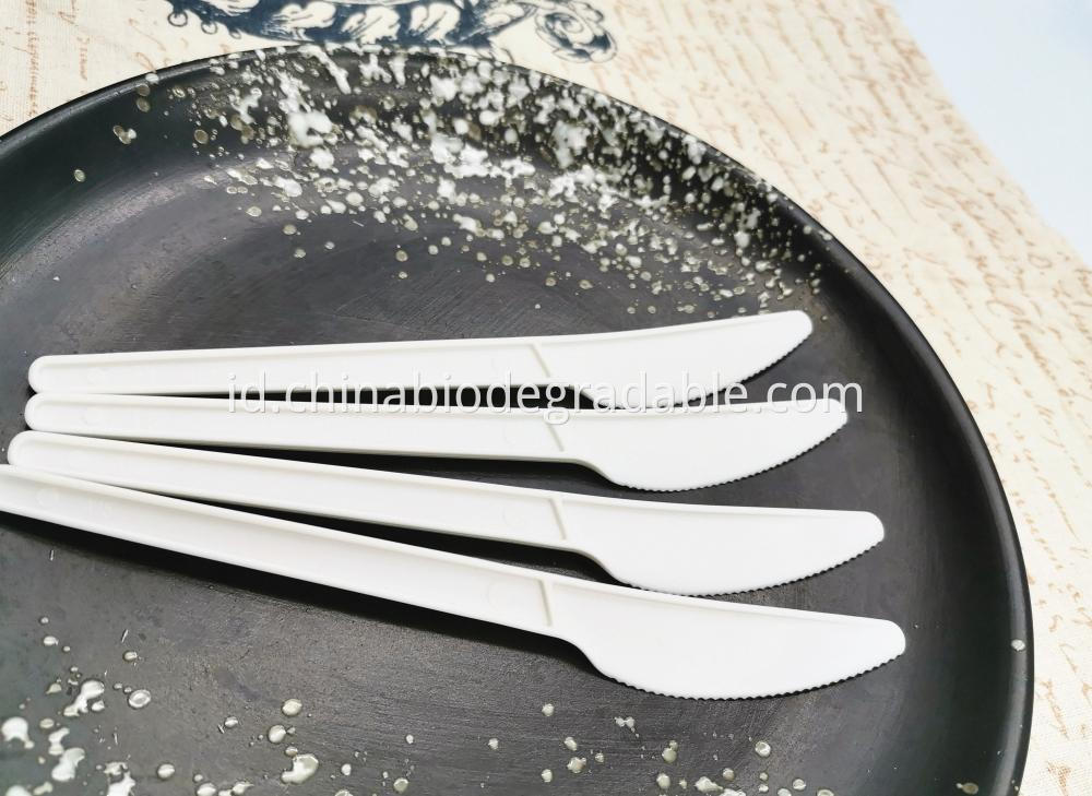 Compostable Cornstarch PLA Cutlery Knife Utensils